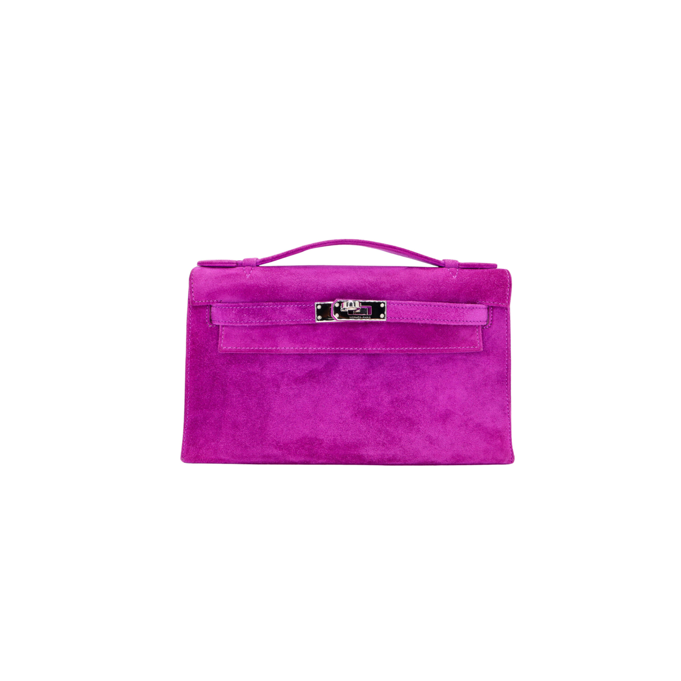 HERMÈS MASTER KELLY POCHETTE ULTRAVIOLET DOBLIS PALLADIUM HARDWARE (22*14*7cm)